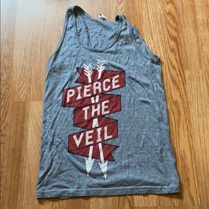 Gray Pierce The Veil Tank Top